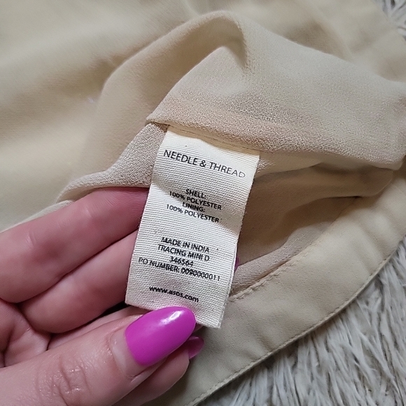 Needle & Thread Sequin Mini Dress Beaded Size 4 Hoco Party Events Going Out NYE - Picture 8 of 12